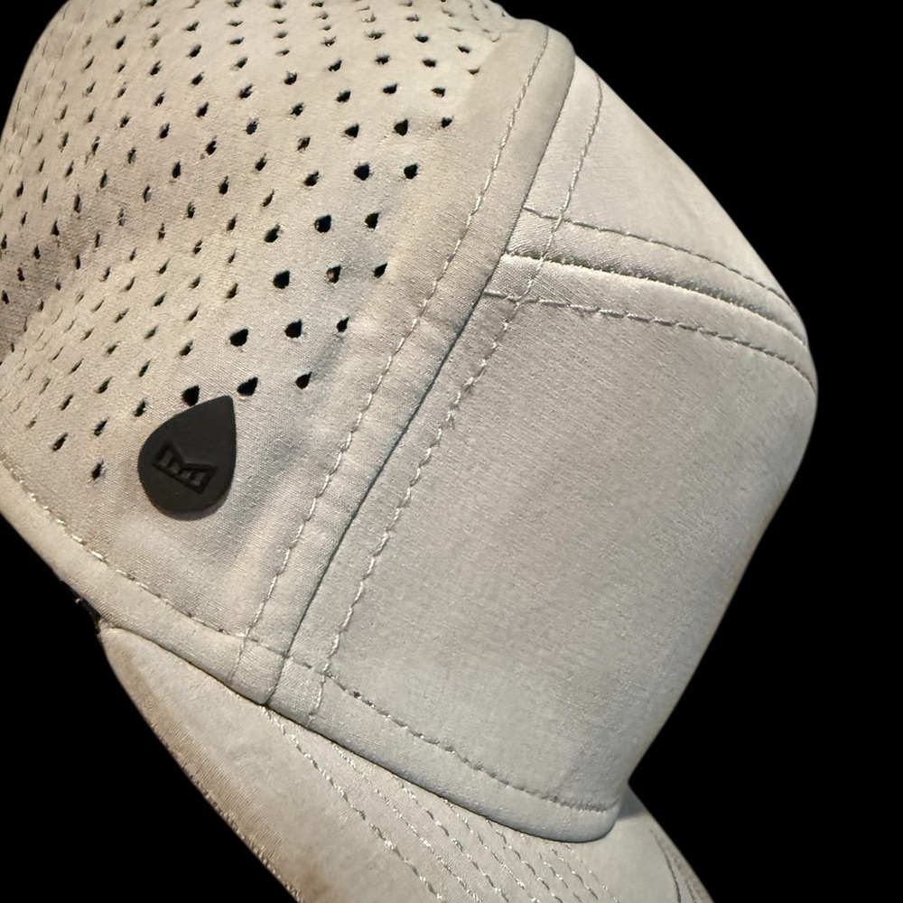 Light Grey Melin Perforated Performance Hat - Well-Loved, Needs Cleaning!